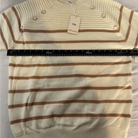 ePretty Pullover Sweater Round Neck Pullover Sweater Size XL New With Tags. NWT - Picture 7 of 8